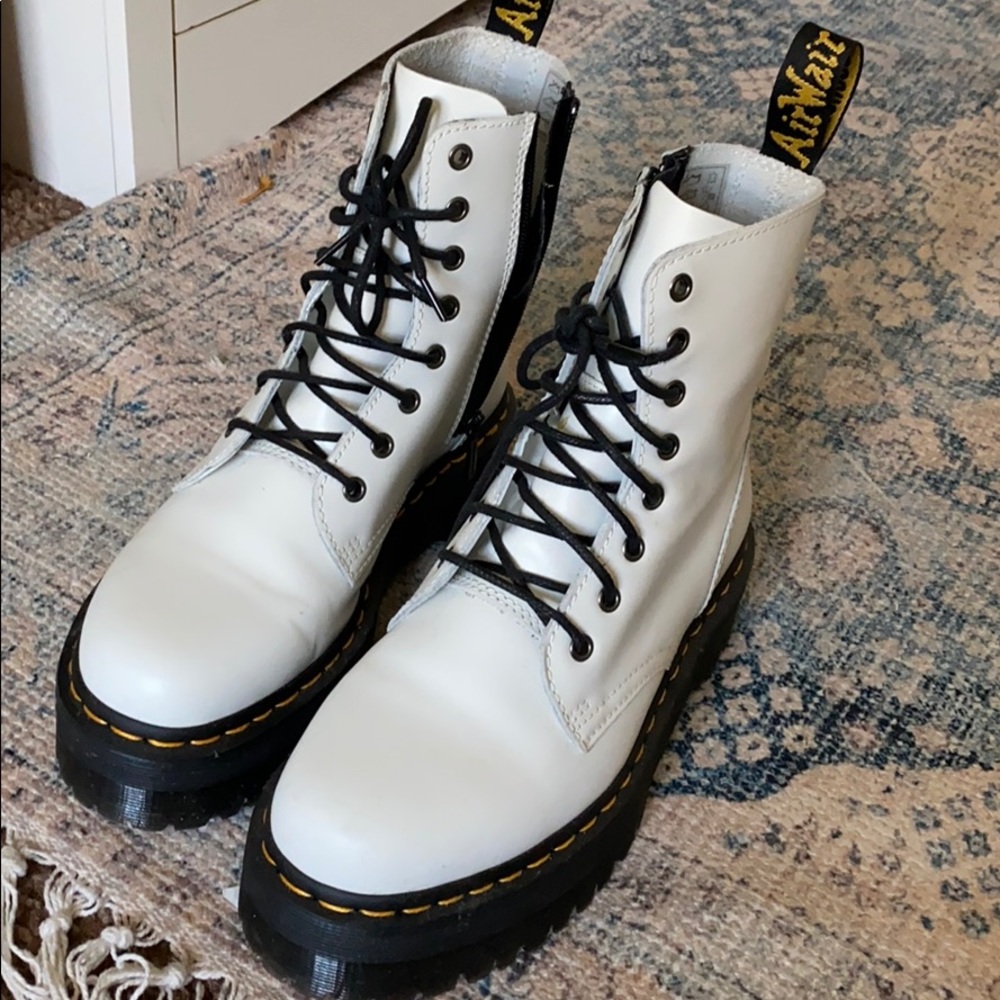White Jadon doc martens